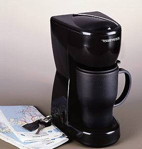   One Single Serve 1 Cup Travel Mug Coffee Hot Water Maker BLACK TFC 2T