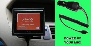 Car Vent CUSTOM Mount & Power for MIO MOOV 200 210 GPS