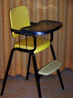 Hamilton Cosco High Chair BUMBLE BEE Mid Century Modern Vintage 