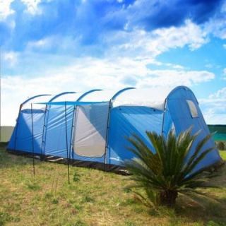 10 Deluxe Tunnel Family Group Camping Tent 4+1 Room.5000mm 