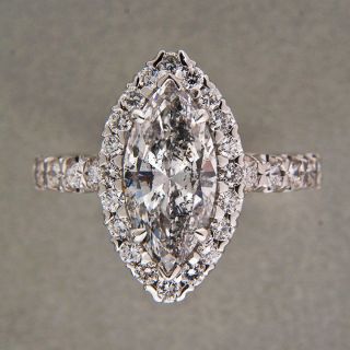  - 155002835_rare-192ct-ideal-marquise-cut-diamond-halo-ring-f-i1-