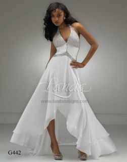   White 16 NATIONAL PAGEANT GOWN DESTINATION BRIDAL XMAS PARTY DRESS