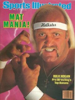 1985 Sports Illustrated WWF WORLD WRESTLING Hulk HOGAN No Label MAT 