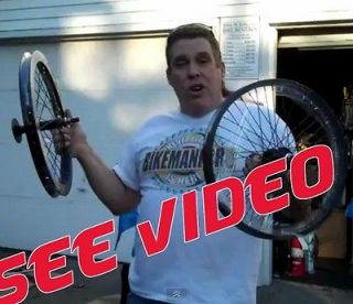 Bike BMX Wheel FLIP FLOP BLACK c VIDEO Alloy 20 Front Rear Set 