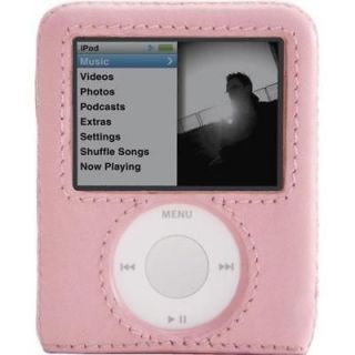Apple iPod Nano 3G 3rd Gen GRIFFIN elan Form Pink Leather Case Hard 