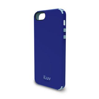 iLuv ICA7H321BLU Regatta Dual Layer Case for iPhone 5   Blue