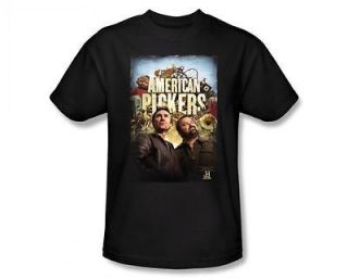 American Pickers Distressed Poster History Channel TV Show T Shirt Tee