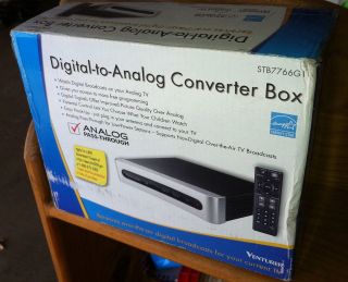 NIB RCA Digital to Ana​log TV Converter Box w/ Remote Control Model 