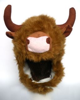 Highland Cattle / Cow Scottish Hat   Fleece Lined