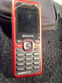 Kyocera Domino red Metro Pcs used  Clean esn 
