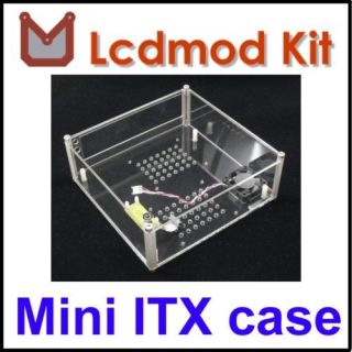 C0AA S1 1 Perspex Mini ITX HTPC acrylic case for atom ion / fusion 