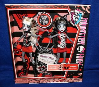 Monster High Exclusive Sister 2 pack Meowlody & Purrsephone Daughter 