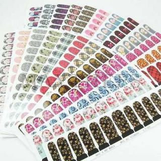 25 Diff Nail Art Water Decals Slide Transfer Film Sticker For Full 