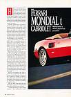 1991 Ferrari Mondial t Cabriolet   Road Test   Classic Article D110