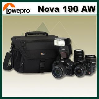 Lowepro Nova 190 AW DSLR Digital Camera Shoulder Bag for Nikon Canon 