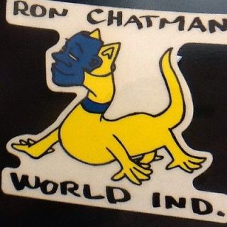 VINTAGE Skateboard Sticker Worldind  SMA Ron Chatman 1990s RARE 
