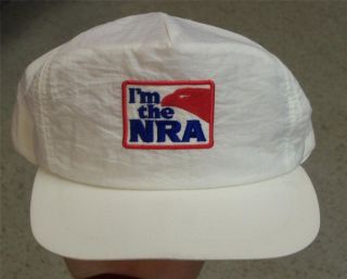 NRA VINTAGE Snapback hat Gun hat Heston NRA nylon hat RaRe only 1 on 