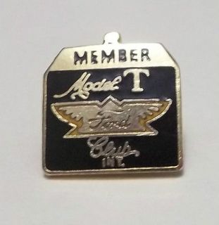 Vintage FORD Model T Club Member International Hat Lapel Pin Gold tone 