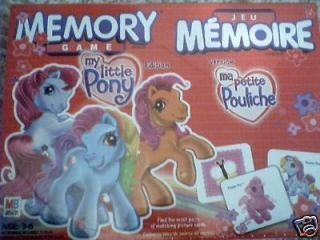 My Little Pony MLP Memory Game No reading learning NEW!