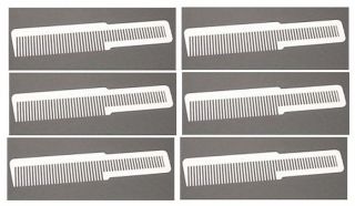 WAHL #3191 FLAT TOP BARBERS COMB (WHITE) 6_COMBS