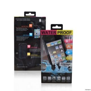 Black Waterproof Shockproof Case Cover Proof Life For iPhone 4 4S in 