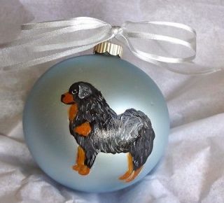 Tibetan Mastiff Dog Christmas Ornament Hand Painted   Personalized 