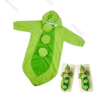 Cute Bean Pea Pod Baby Infant Warm Swaddle Wrap Sleeping Sleep Bag 