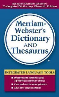 NEW   Merriam Websters Dictionary and Thesaurus
