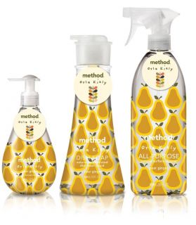 ORLA KIELY METHOD HAND DISH SOAP ALL PURPOSE CLEANER Pear Ginger