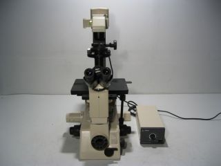 NIKON DIAPHOT 300 INVERTED PHASE CONTRAST MICROSCOPE W/ OBJECTIVES