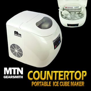 New Deluxe MTN Portable Countertop Desk Ice Cube Maker Machine 33 lbs 
