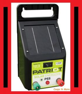 PATRIOT PS5 SOLAR FENCER★ ELECTRIC FENCE ENERGIZER CHARGER 