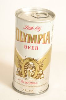 7OZ OLYMPIA BEER CAN, Little Oly   Bottom Opened S/S Can
