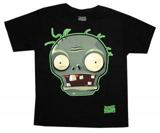 Plants Vs Zombies Zombie Head Popcap Video Game Youth T Shirt Tee