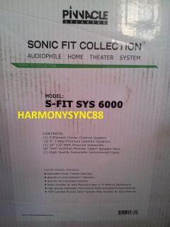 Pinnacle Speakers S Fit SYS 6000 500W 5.1 Audiophile Speaker System