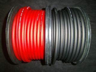   GAUGE AWG WIRE CABLE 10 FT 5 BLACK 5 RED POWER GROUND STRANDED PRIMARY