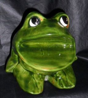 Big Mouth Frog Figurine Toothbrush Paste Holder Holds up to 6 Brushes 