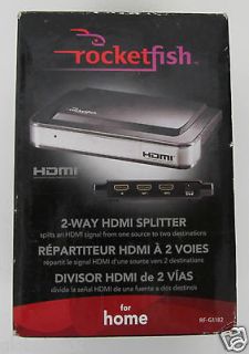 Rocketfish RF G1182 2 Way 3D Enabled HDMI Splitter
