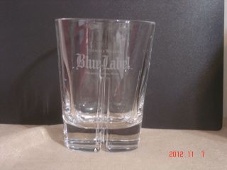 Johnnie Walker Whisky Blue Label Glass New Tall 4.5 inches without box