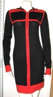 JONATHAN SAUNDERS BLACK & RED COTTON DRESS TARGET size MEDIUM