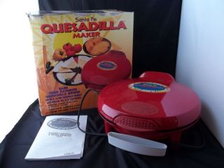 Santa Fe Quesadilla Maker Red Comes with Original Box