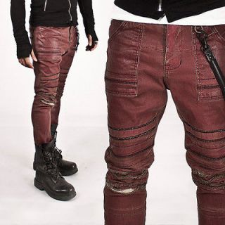 mens waxed jeans in Jeans