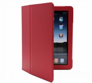 Orange Magnetic iPad 1 1st Generation Leather Case Cover with Build in 