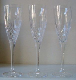 Royal Crystal Rock PUCCINI Champagne Flutes NEW 3