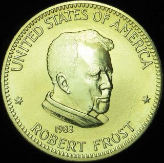   Gold Medal   Robert Frost, American Arts Commemorative Series   DB