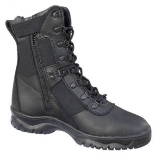 SWAT pat Tactical Boots 8 Police,Securit​y,Side Zip