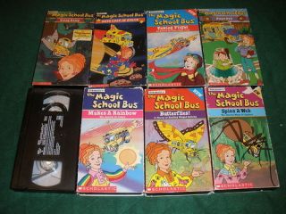 Lot of 8~Scholastic Magic School Bus Science VHS Videos