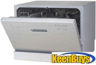 Sunpentown Countertop Dishwasher Portable Compact Silver SD 2201S