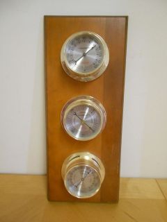 VINTAGE SUNBEAM WEATHER STATION THERMOMETER, BAROMETER AND HUMIDITY 