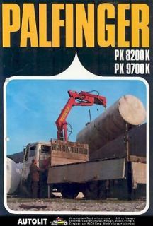 1984 Palfinger Truck Crane Brochure Mercedes Austria